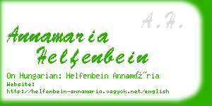 annamaria helfenbein business card